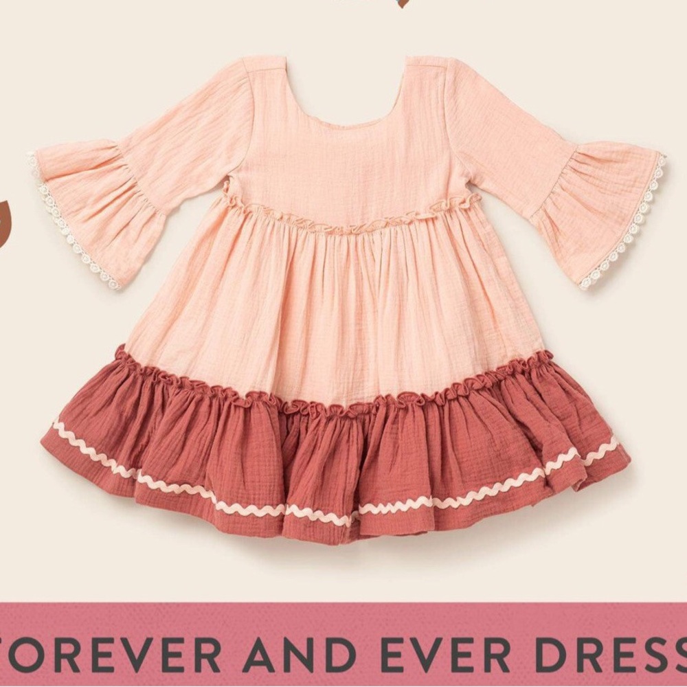 Matilda Jane Pink & Dusty Rose Tiered Dress